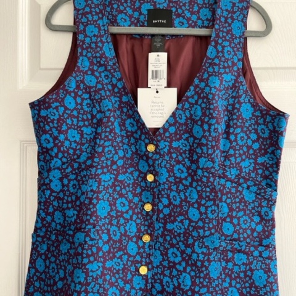 Smythe Floral Print Linen Vest